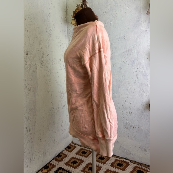 Pilcro & The Letterpress x Anthro Donna Boat Neck Coral Tunic Sweatshirt Medium - Picture 5 of 8